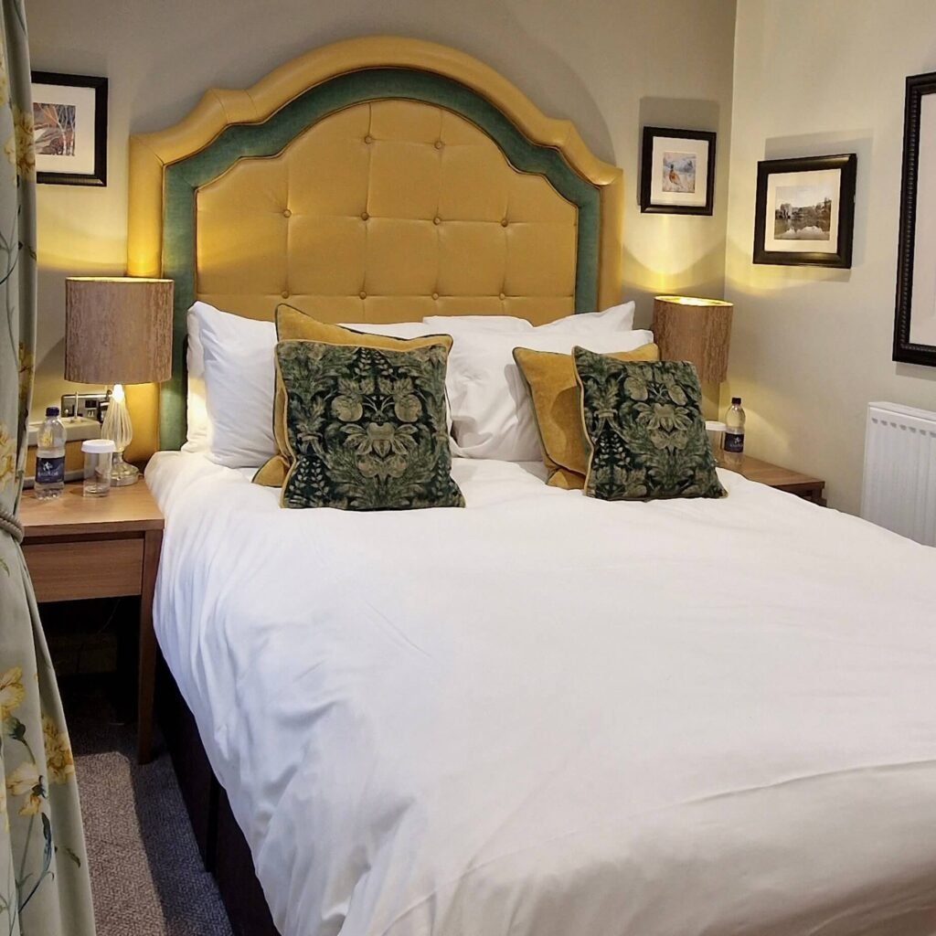 Dog-friendly bedroom of Tudor House Hotel in Tewkesbury