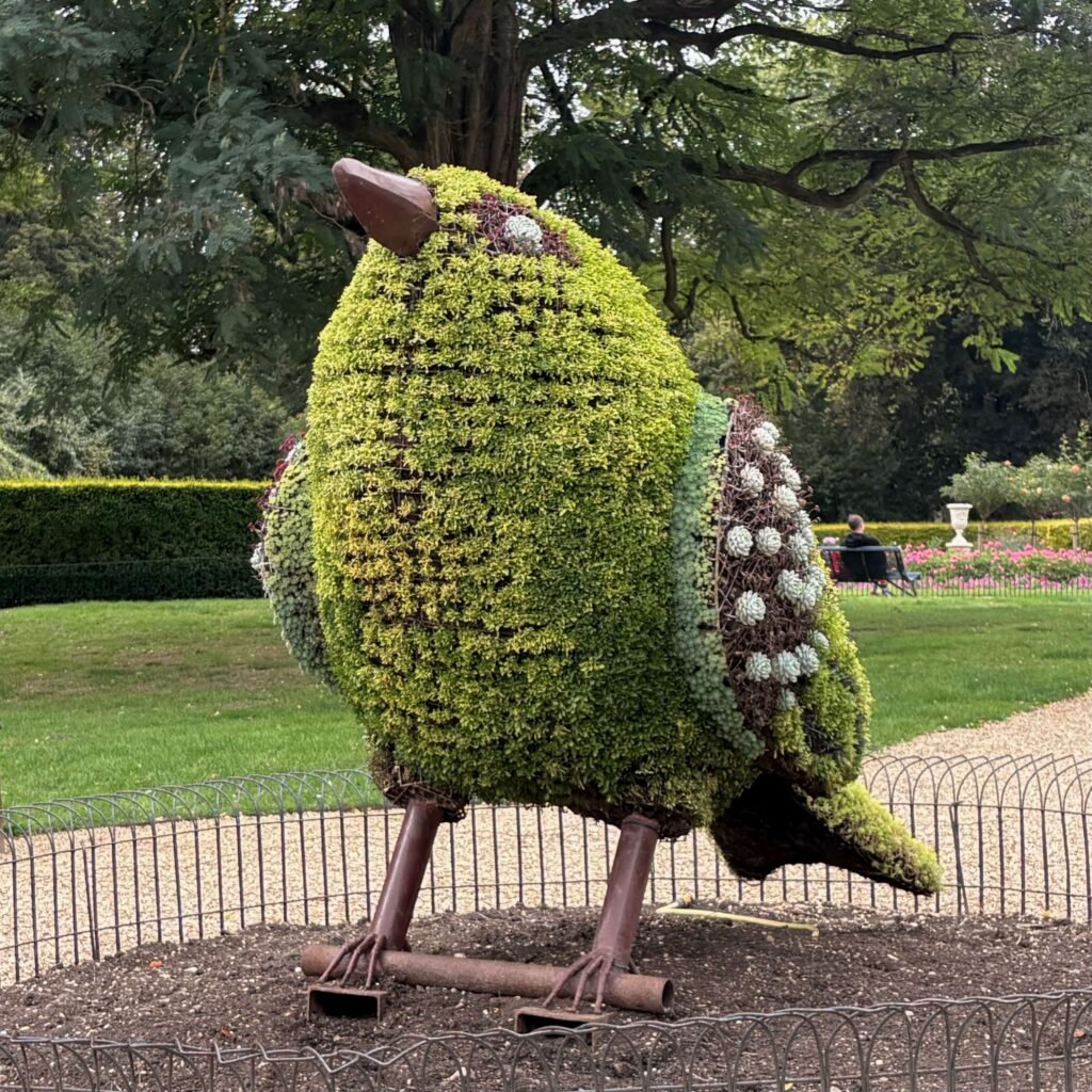 Rococo aviary in the gardens at Waddesdon Manor